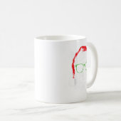 Meowy Catmas Santa Hat Cute Cat Christmas Pajamas コーヒーマグカップ (正面右)