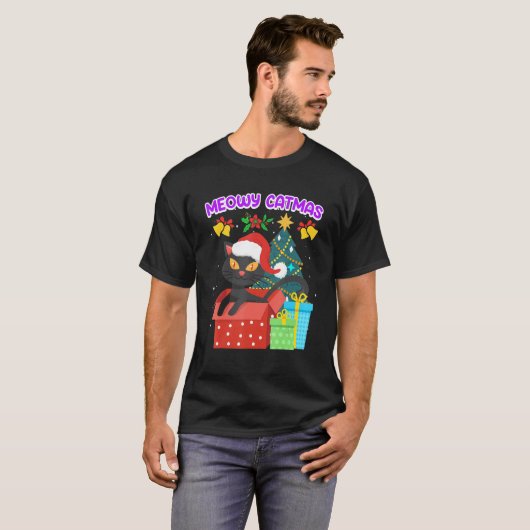 Meowy Catmas Tシャツ (正面フル)
