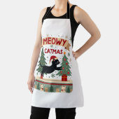 Meowy Catmas, Ugly Christmas Sweater, Cat Christma エプロン (インサイチュ)
