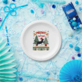 Meowy Catmas, Ugly Christmas Sweater, Cat Christma ペーパープレート (パーティー)