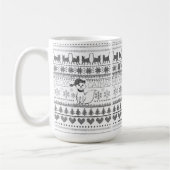 Meowy CatmasCat醜いセーターTシャツコーヒーマグ コーヒーマグカップ (左)