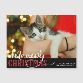 Meowy Christmasかわいい猫あなたの写真をカスタム追加