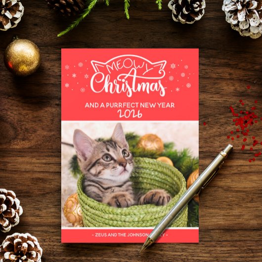 Meowy Christmasと正真正銘のフォトカード