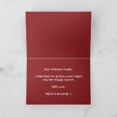 Meowy Christmas写真の休日を追加 カード (内部)