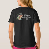 Meowy Christmas幸せトナカイTシャツ Tシャツ (裏面)