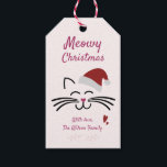 Meowy Christmas – かわいい子猫w.サンタの帽子 ギフトタグ<br><div class="desc">NewParkLane - Cute Christmas Giftタグ、サンタハットと愛らしい子猫の装い、「Meowy Christmas」の願い。このコレクションをチェックして一致するアイテムをチェック！具体的な個人的なデザインの願い？感じお連絡楽に！</div>