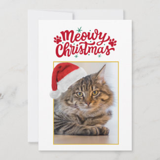 Meowy Christmas オリジナルフォト ホリデー シーズンカード