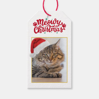 Meowy Christmas オリジナル 写真ギフトタグ ギフトタグ