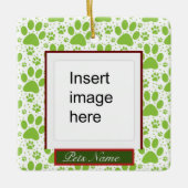 Meowy Christmas カスタムKitty Cat写真クリスマス セラミックオーナメント (正面)