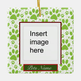 Meowy Christmas カスタムKitty Cat写真クリスマス セラミックオーナメント