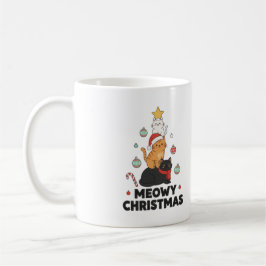 "Meowy Christmas" キャットツリーマグ コーヒーマグカップ