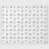 Meowy Christmas – キャップ付き子猫クリスマス紙 ラッピングペーパー (フラット)