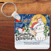 Meowy Christmas キーホルダー (正面)