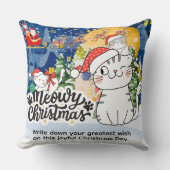 Meowy Christmas クッション (正面)