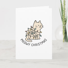 Meowy Christmas – クリスマスカーおもしろいド シーズンカード