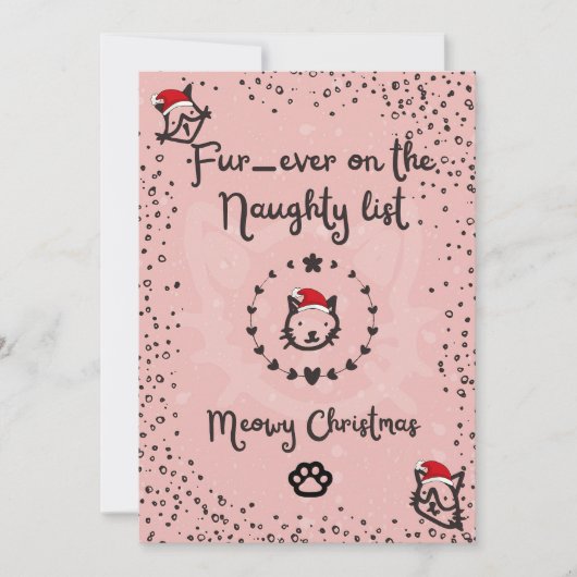 Meowy christmas  シーズンカード (正面)