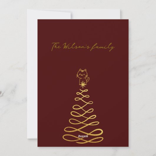 Meowy christmas シーズンカード (裏面)