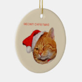 Meowy Christmas セラミックオーナメント (右)