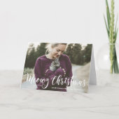 Meowy Christmas モダンKrightcoat Cat シーズンカード (正面)