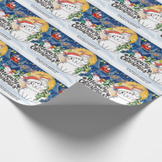 Meowy Christmas ラッピングペーパー