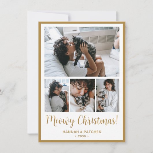 Meowy Christmas 4写真 シーズンカード (正面)
