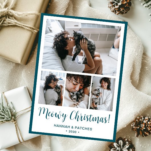 Meowy Christmas 4 写真入り シーズンカード