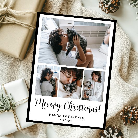 Meowy Christmas 4 写真入り シーズンカード