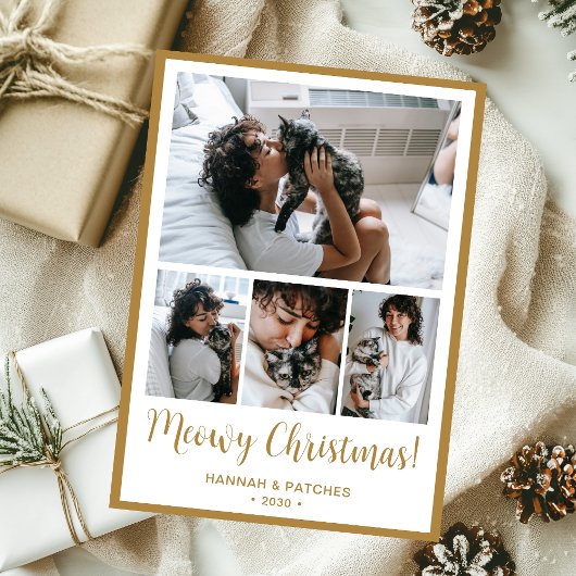 Meowy Christmas 4 写真入り シーズンカード