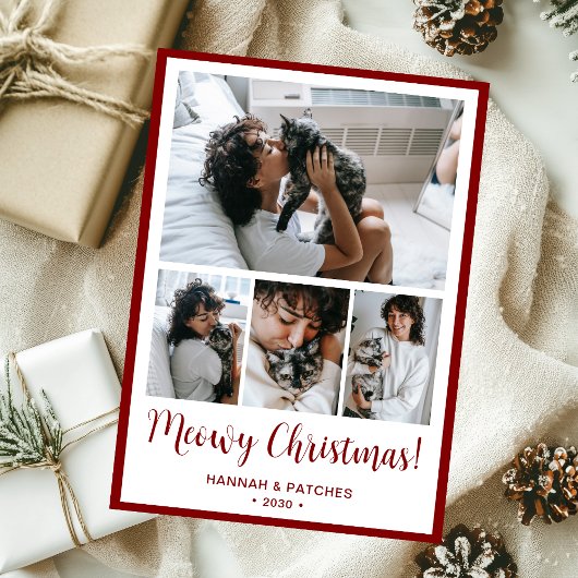 Meowy Christmas 4 写真入り シーズンカード