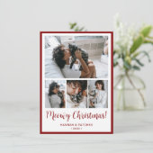 Meowy Christmas 4 写真入り シーズンカード (スタンド正面)
