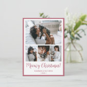 Meowy Christmas 4 写真入り シーズンカード (スタンド正面)