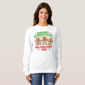"Meowy Christmas Baking Crew Sweatshirt スウェットシャツ (正面フル)