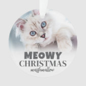 Meowy Christmas Catの写真 オーナメント (正面)