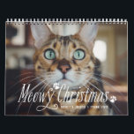 Meowy Christmas Catの写真 カレンダー<br><div class="desc">"Meowy Christmas"と全出血カバーの写真と毎月と背中の個々の写真の上に手を置く</div>