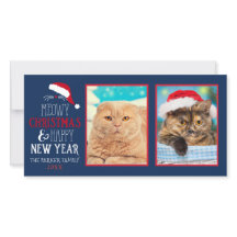 Meowy Christmas Cat 2フォトフォトカード
