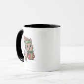 Meowy Christmas Cat Coffee Mug マグカップ (正面左)