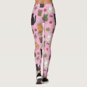 Meowy Christmas Cat Leggings - Gift For Cat Mom レギンス (裏面)