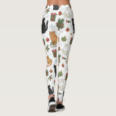 Meowy Christmas Cat Leggings - Gift For Cat Mom レギンス (裏面)
