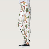 Meowy Christmas Cat Leggings - Gift For Cat Mom レギンス (左)