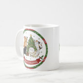 Meowy Christmas Cat Lovers Mug - Christmas Gift コーヒーマグカップ (正面左)