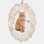 Meowy Christmas Cat Pet Ornament オーナメントカード (左)