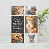 Meowy Christmas - Cat Photo Collage 案内状 (スタンド正面)