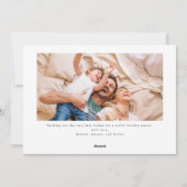 Meowy Christmas Cat Photo Holiday Card シーズンカード (裏面)