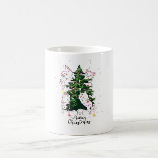 Meowy Christmas Cats Coffee Mug コーヒーマグカップ (中央)