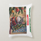 Meowy Christmas Custom Cat Accent Pillow アクセントクッション (正面(垂直))