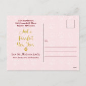 Meowy Christmas Cute Tuxedo Cat Custom Holiday シーズンポストカード (裏面)