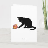 Meowy Christmas Funny Cat シーズンカード (裏面)