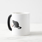 Meowy Christmas Funny Cat モーフィングマグカップ (正面左)