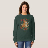 Meowy Christmas Funny Cat Christmas Sweatshirt スウェットシャツ (正面フル)