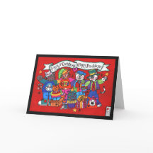 Meowy Christmas & Happy Pawlidaysカード